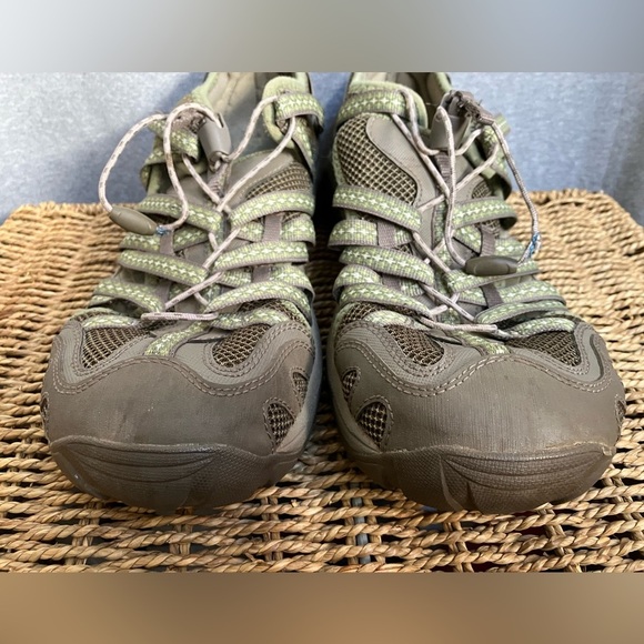 Chaco Outcross Lace - Water Shoes Women’s 11 Fern -Hiking Trail Outdoors Sandals - Picture 14 of 15